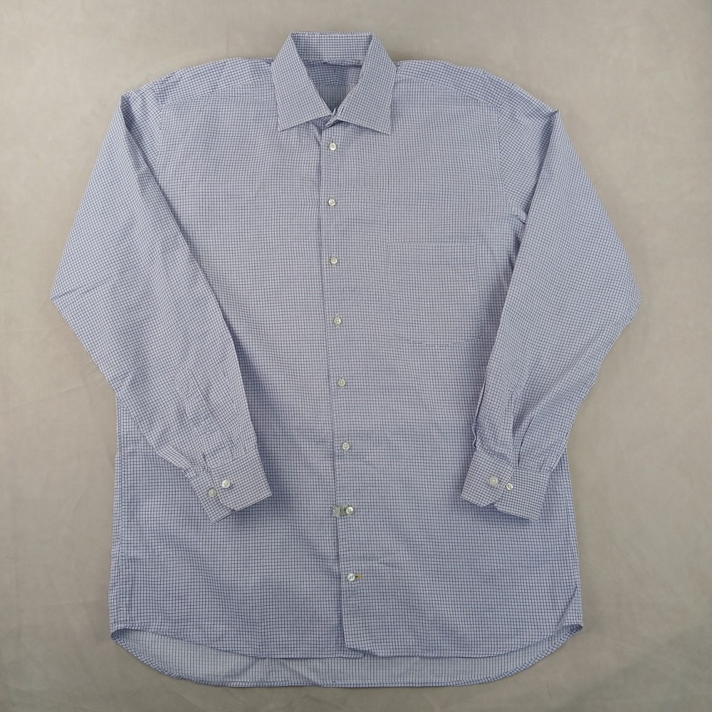 Mark‎ Shale 17 Tall XL Mens Shirt 24x32 Dress Casual